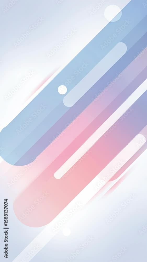 Poster animation. abstract vector illustration featuring dynamic lines in soft pastel colors, creating a se