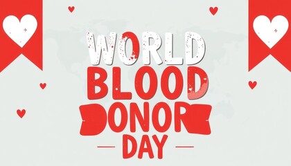 World Blood Donor Day: A graphic promoting blood donation and awareness