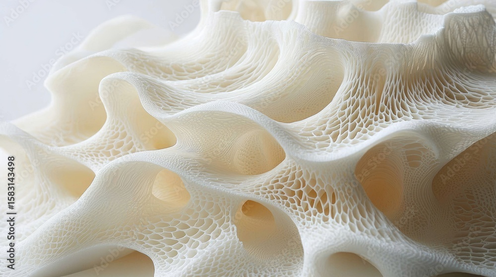 Fototapete abstract structure with organic pattern and fine mesh detail