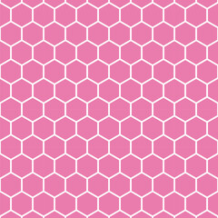 Summer Geometric Graphic Seamless Pattern. Bright Color. Honeycomb Background. Vector Template For Fabric, Textile, Wallpaper, Wrapping Paper