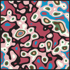 COLORFUL TEMPLATE ABSTRACT PAPER CUT PATTERN DESIGN FLAT COLOR FOR WALLPAPER DARK BACKGROUND ELEMENT VECTOR 