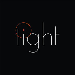 A modern logo for the word light in a clean and minimalist font