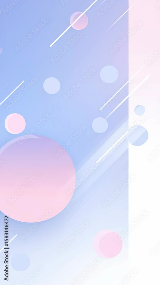 Aufkleber animation. abstract digital illustration featuring soft pastel colors and smooth gradients, creating