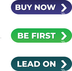 Modern Call to Action Buttons Vector Set with Buy Now and Lead On Text.