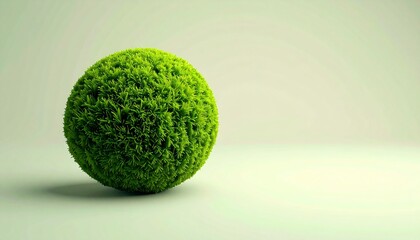 Round Green Moss Plant in Pot