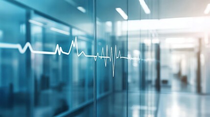 Modern medical facility interior view