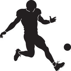 Obraz premium American Helmet football player, sporty vector