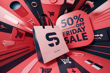 Minimal flat graphic design for Pakistan Independence Day using crescent, national flag elements, and vibrant green background