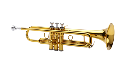 trumpet isolated on transparent background