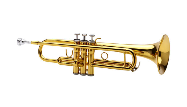 trumpet isolated on transparent background