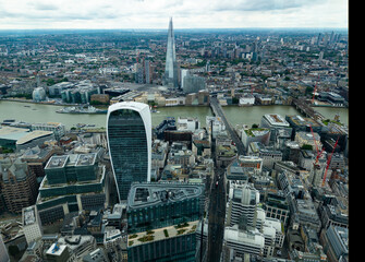 aerial view of london 