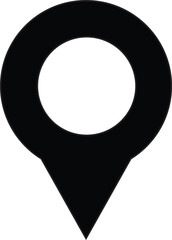 Location Pin Icon – GPS Marker Symbol for Maps & Navigation Design