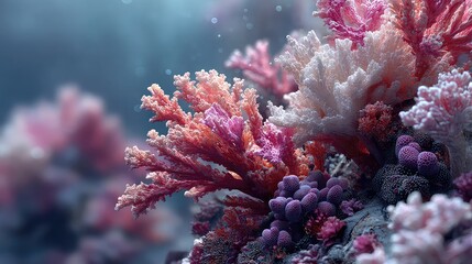 Underwater Coral World teeming with colorful marine life and vibrant reef texture perfect for ocean awareness visuals tropical themes and aquatic patterns