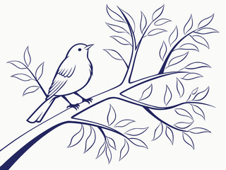 Naklejka premium vector illustration of a bird