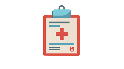 Obraz premium Price tag label icon with medical first aid symbols on white background vector illustration