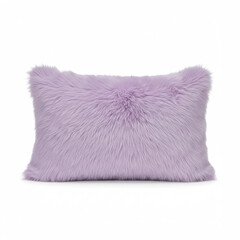lilac pillow isolated on white background,