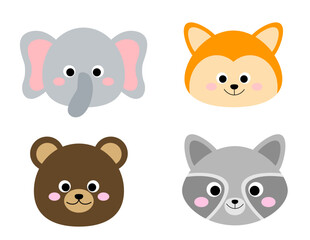 Cute animal character illustration