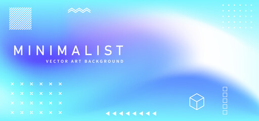 Abstract blue gradient vector background with shining waves and graphic elements. Minimalist modern creative illustration for banner, cards, poster, cover, brochure, flyer, social media, ads