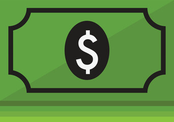 Money Management with Dollar Icon Finance Growth Concept Illustration