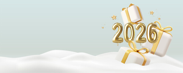 Christmas and New Year greeting card 2026