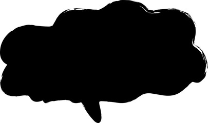 Speech bubbles ink brush, comics, messages