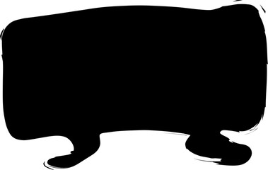 Speech bubbles ink brush, comics, messages