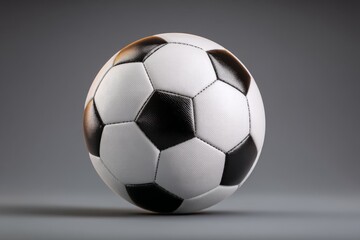 Naklejka premium High-quality soccer ball on a neutral background showcasing detailed design and texture