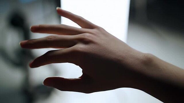 Close Up Of Fair Human Hand Against Bright White Background With Soft Lighting Showing Anatomy And Subtle Textures Suitable For Healthcare Imagery