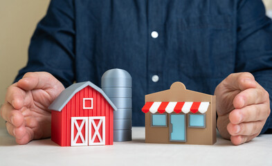 Man creates collaboration between farm and store. Direct deliveries of food and agricultural...