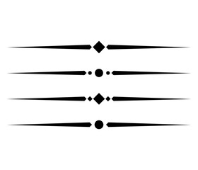 text separator shapes. set of line divider