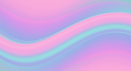 Smooth pastel gradient wave abstract background with soft 3D fluid shapes in gentle colors