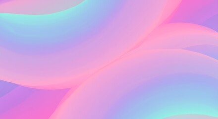 Smooth pastel gradient wave abstract background with soft 3D fluid shapes in gentle colors