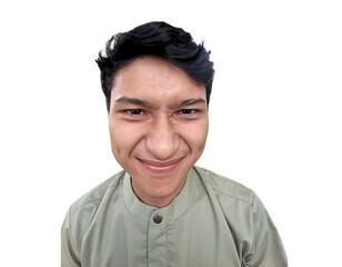 Man Making a Funny Face While Smiling – Emotional Expression