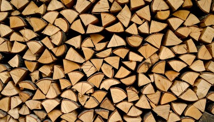 Stacked firewood