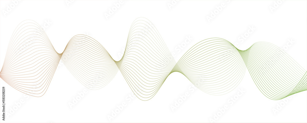 Poster abstract glowing modern wave with dynamic flowing lines. futuristic technology and sound wave lines.