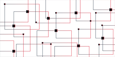 Minimalist abstract background with a white base, with a geometric pattern composed of thin. white paper transparent material in triangle technology and square shapes in random geometric.
