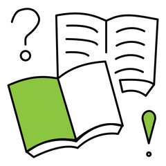 Education Homework Task Vector Icon Flat Design