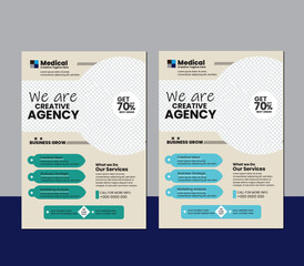 Modern & Sleek Flyer For Medical.