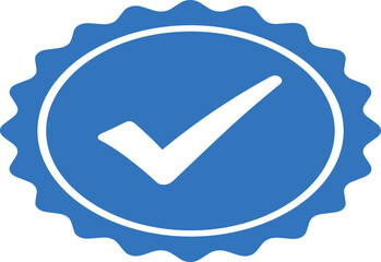 verified social media check mark icon used for web, apps, website, logo, social media application UI design