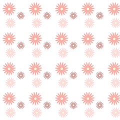 vector seamless pattern with flowers