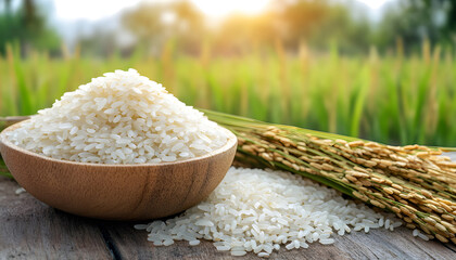 High-quality jasmine rice cultivated in Thailand's northeastern region