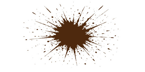 Black ink paint splash grunge splatter blot texture illustration