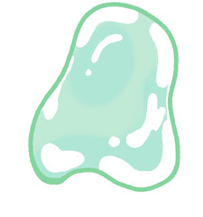 Adorable pastel blue illustration elements in PNG format with transparent background. Perfect for digital scrapbooking, invitations, kids designs, planners, and kawaii-themed projects.