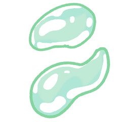 Adorable pastel blue illustration elements in PNG format with transparent background. Perfect for digital scrapbooking, invitations, kids designs, planners, and kawaii-themed projects.