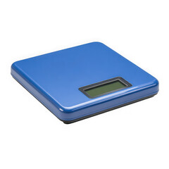 Blue kitchen scale isolated on transparent background
