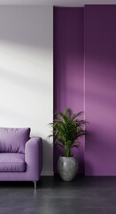 Purple Hues and Shadow Play