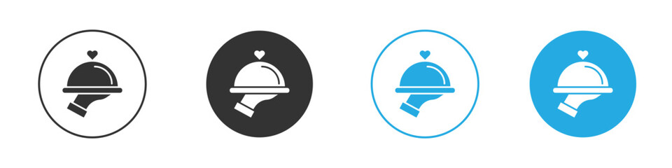 Restaurant Tray icon, simple flat style, illustration, logo sign symbol pictogram template, for ui or ux.