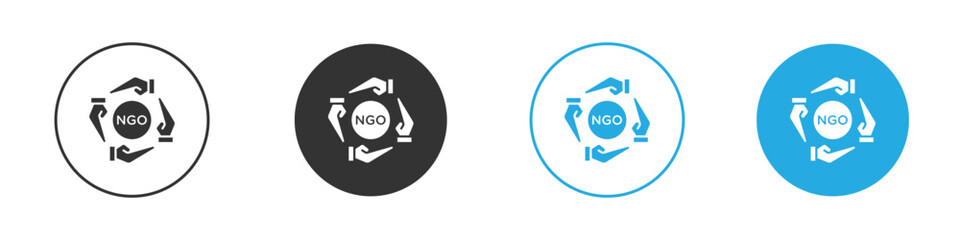 NGO icon, simple flat style, illustration, logo sign symbol pictogram template, for ui or ux.