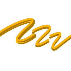 Naklejka premium Gold line divider 