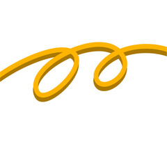 Naklejka premium Gold line divider 